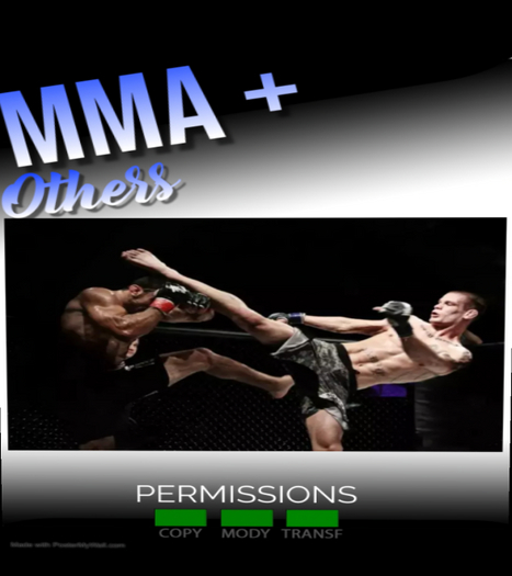 MOCAP MMA Full Perm Animations 32 Anims
