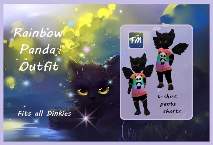 *TM*  Rainbow Panda Outfit