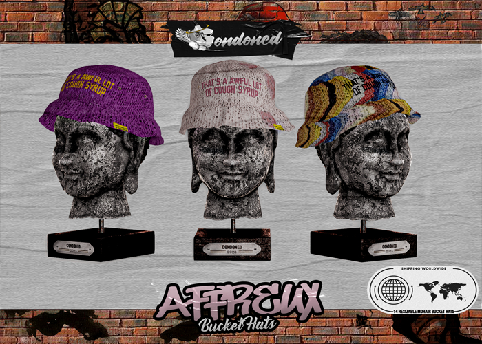 Discontinued- $CND: Affreux Bucket Hats
