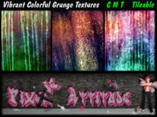 Vibrant Colorful Grunge Textures