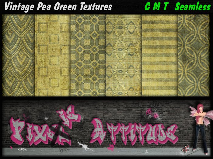 Vintage Pea Green Textures