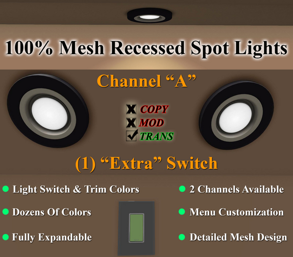 JBE ~ Spot-Lights (A) (1 'Extra' SWITCH)(T-230911)