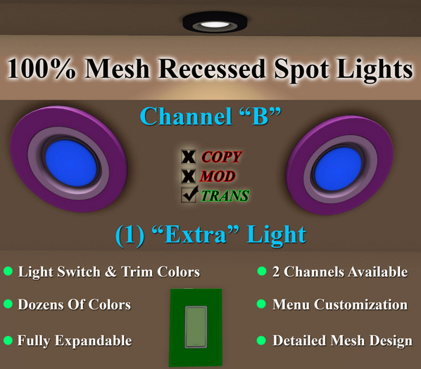 JBE ~ Spot-Lights (B) (1 'Extra' LIGHT)(T-230911)