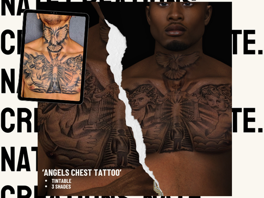 Angels chest Tattoo