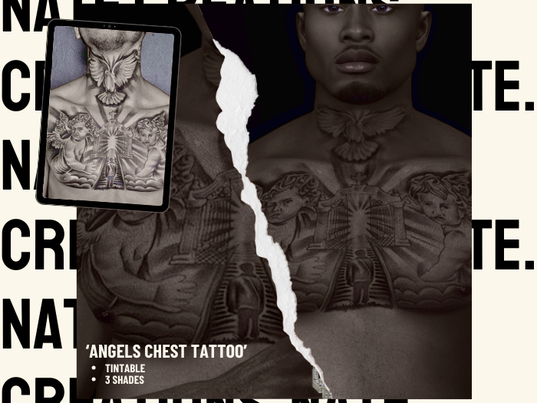 Angels chest Tattoo 100% *DEMO*