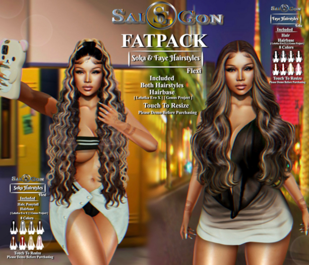 SG - " Soka & Faye Hairstyles " FATPACK