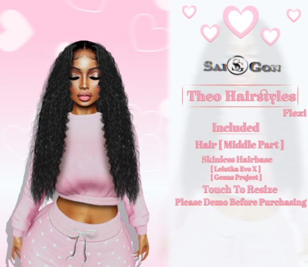 SG - " Theo Hairstyles " [ Middle Part ]
