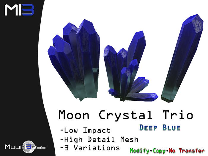 [MB3] Moon Crystal Trio - Deep Blue