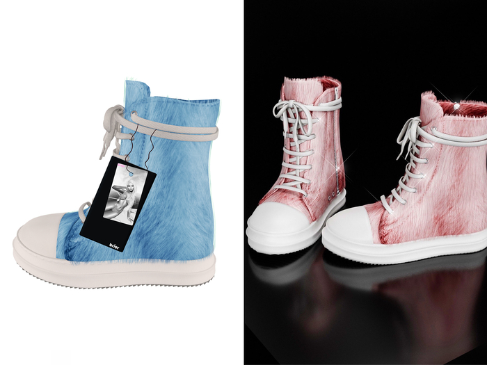 [Brior] Owen Fur Sneakers - (Blue)