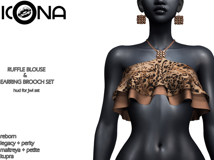 ICONA / RUFFLE BLOUSE & JWL SET -41