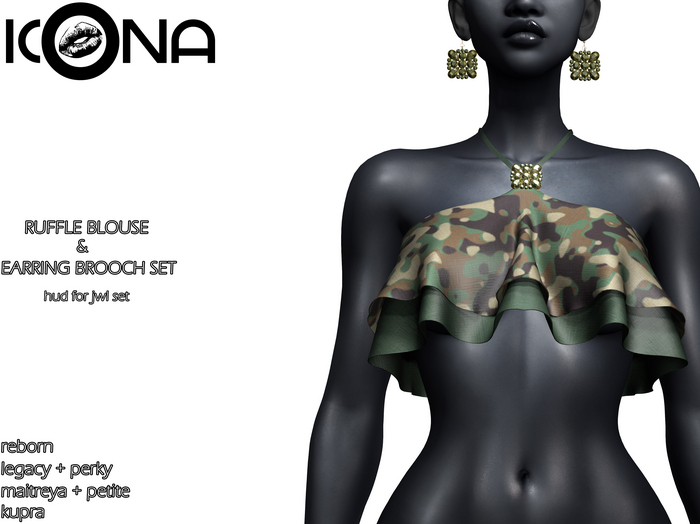 ICONA / RUFFLE BLOUSE & JWL SET -31