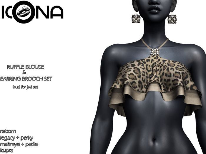 ICONA / RUFFLE BLOUSE & JWL SET -29