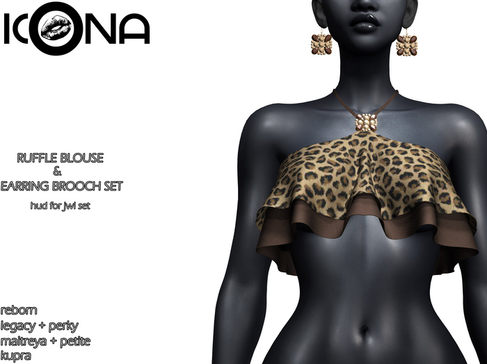 ICONA / RUFFLE BLOUSE & JWL SET -28