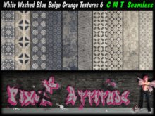 White Washed Blue Beige Grunge Textures 6