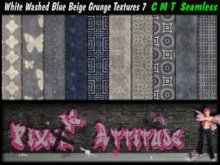 White Washed Blue Beige Grunge Textures 7
