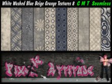 White Washed Blue Beige Grunge Textures 8