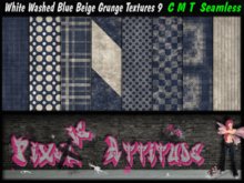 White Washed Blue Beige Grunge Textures 9