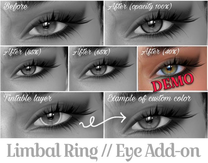 DEMO [Claire's] LIMBAL RING Eye Add-on for BOM Eyes