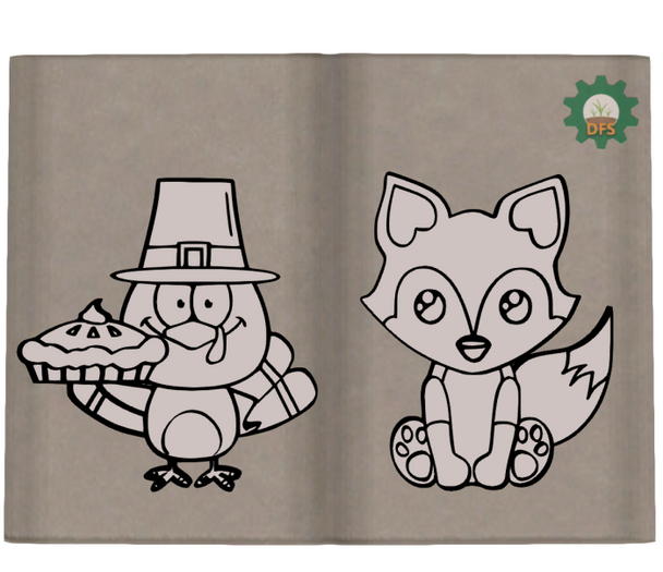 DFS Coloring Book - Thanks Giving Friend (SALE)