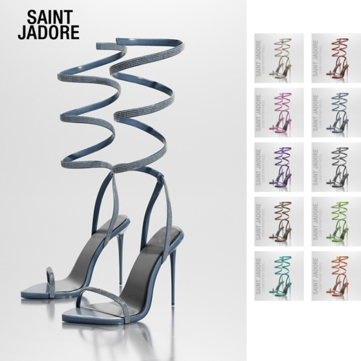 [SAINT JADORE] Cam Wrap Heel - fatpack