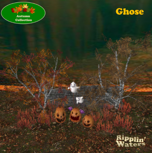 RW - Halloween Autumn Fall Pumpins wall patch  *Ghose* CM
