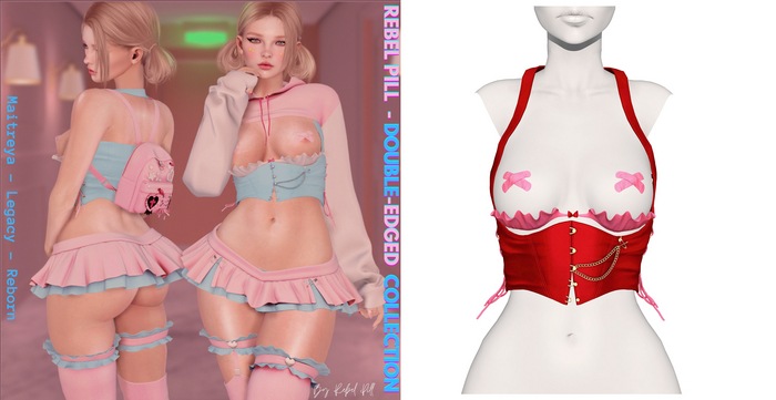 Rebelpill - Double-Edged Collection Vest Red