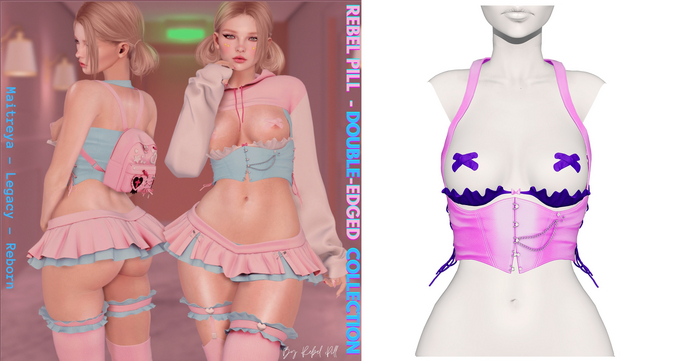 Rebelpill - Double-Edged Collection Vest Purple