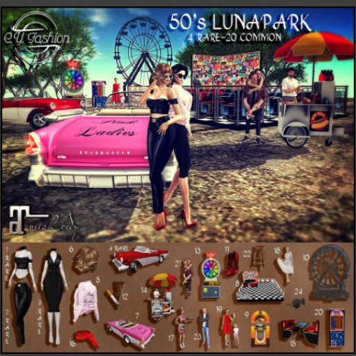 04-[C.YFashion] *50's LUNAPARK*RED Car (Working) --RARE --