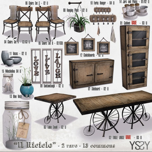 *YS&YS* Riciclo Set Plates 