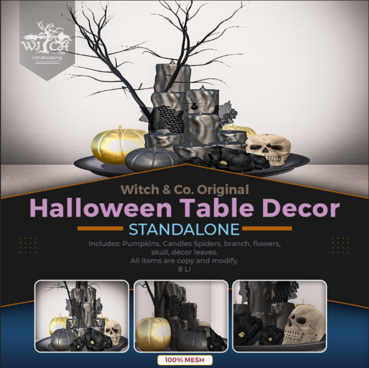W&Co. Halloween Plate Decor Box