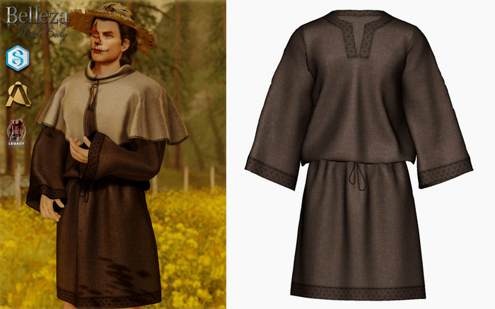 (Stitched) Scarecrow Tunic - Brown