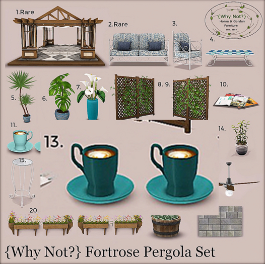 13.{Why Not?} Fortrose Mugs Hawaii Blue