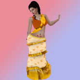 M S Orange Blouse Kerala 13 Design