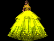 !!!  Ball Gown Exclusive Neon/Glow Style  !!! Yellow