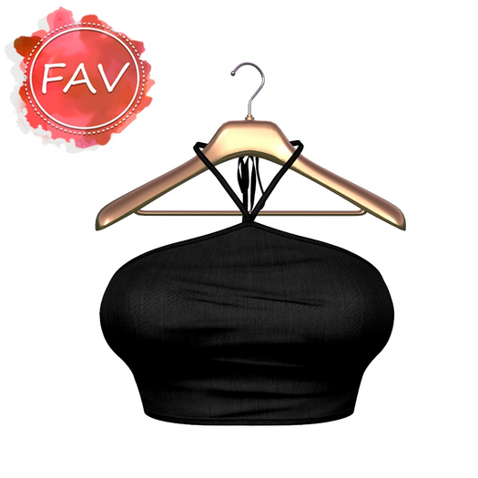 Black Halter Top