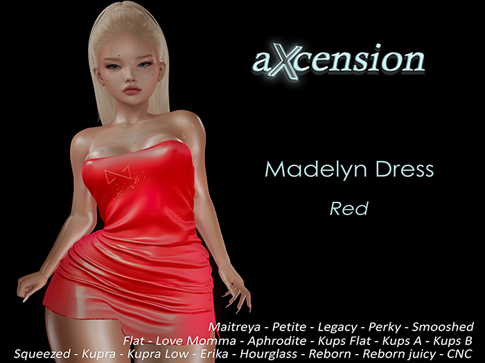 aX: Madelyn Dress Red