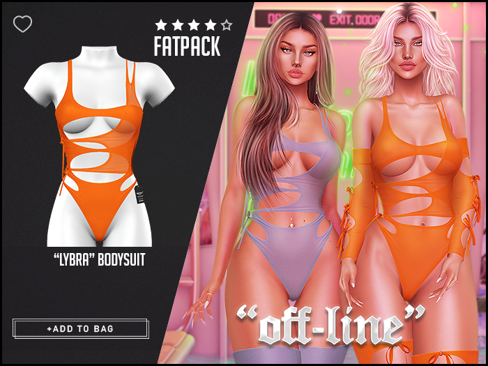 "Off-Line" x "Lybra" Bodysuit / Fatpack
