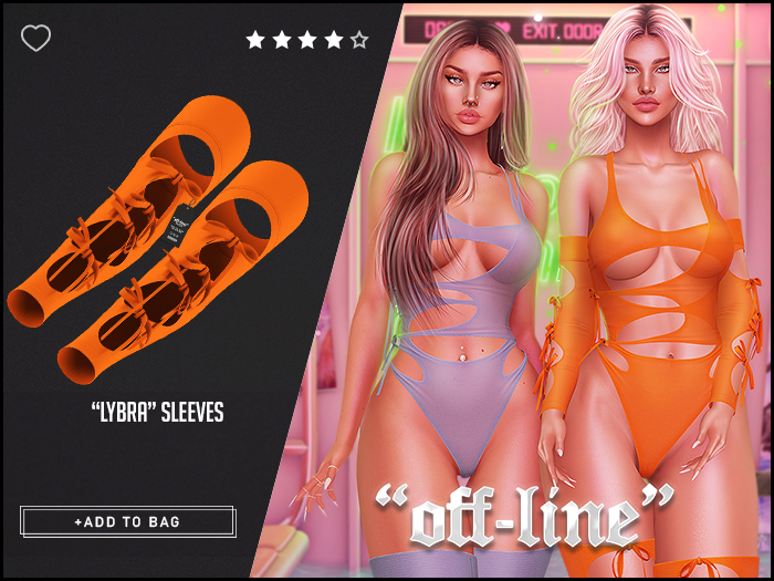 "Off-Line" x "Lybra" Sleeves / Orange