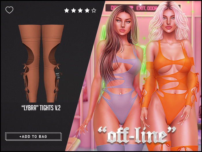 "Off-Line" x "Lybra" Tights 2 / Tan