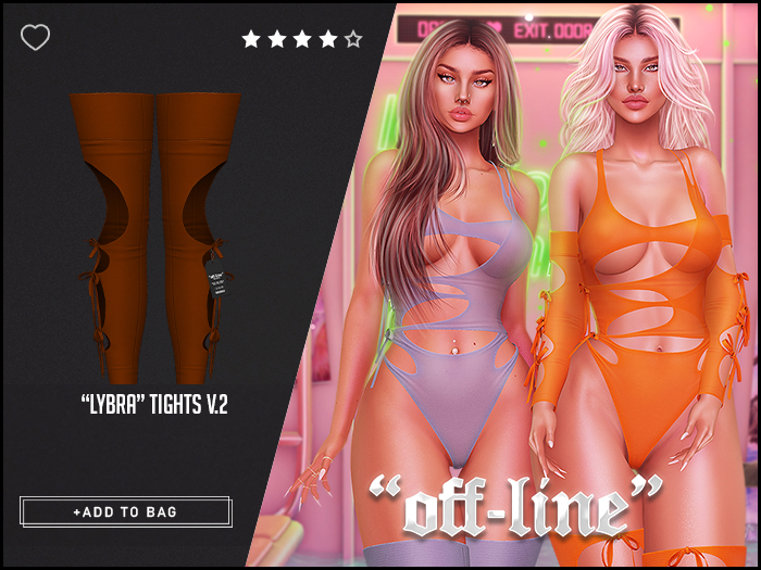 "Off-Line" x "Lybra" Tights 2 / Burnt