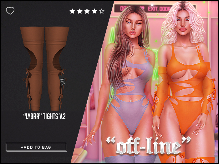 "Off-Line" x "Lybra" Tights 2 / Caramel