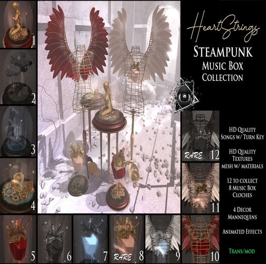 12_3rd Eye_ Heartstrings Steampunk ( Manneqin )RARE