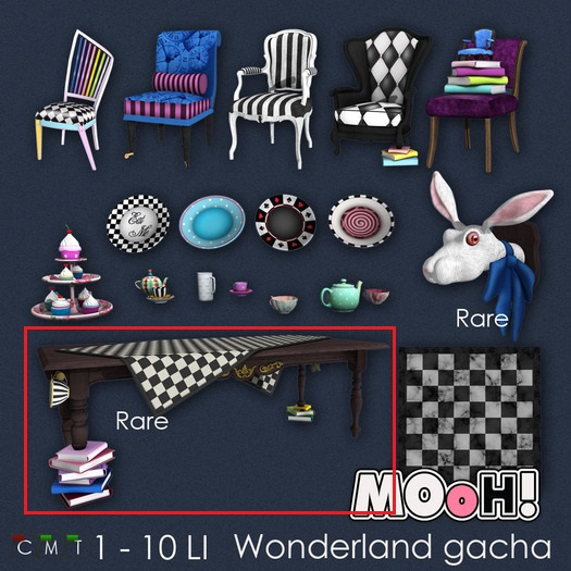 MOoH! Wonderland table 10LI RARE