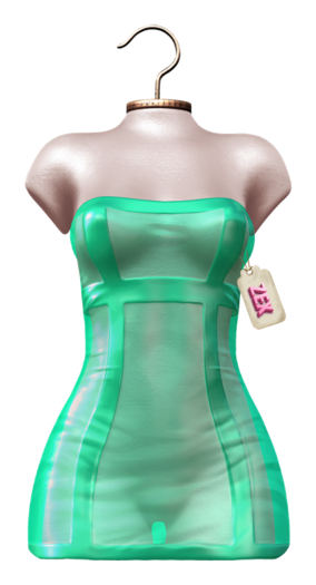 Noreen strapless dress Aqua {BELLEZA - LEGACY - MAITREYA - REBORN - ERIKA - KUPRA - STAR}