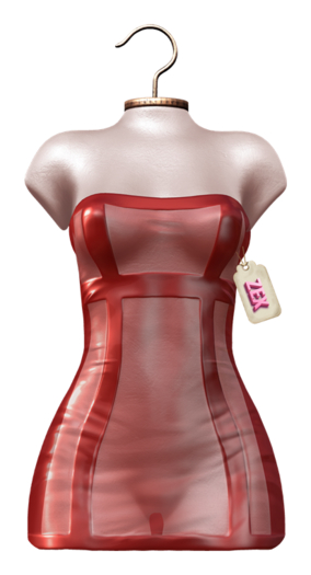 Noreen strapless dress Blood {BELLEZA - LEGACY - MAITREYA - REBORN - ERIKA - KUPRA - STAR}