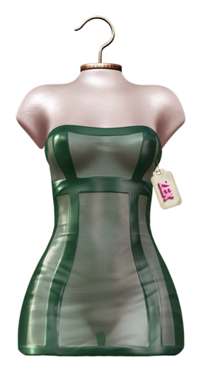 Noreen strapless dress Green {BELLEZA - LEGACY - MAITREYA - REBORN - ERIKA - KUPRA - STAR}
