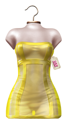 Noreen strapless dress Lime {BELLEZA - LEGACY - MAITREYA - REBORN - ERIKA - KUPRA - STAR}