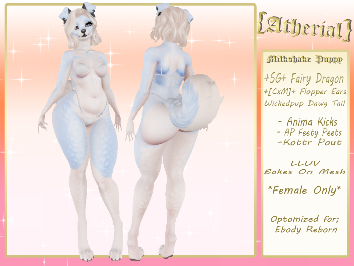 {Atherial} Milkshake Puppy Blue Raspberry