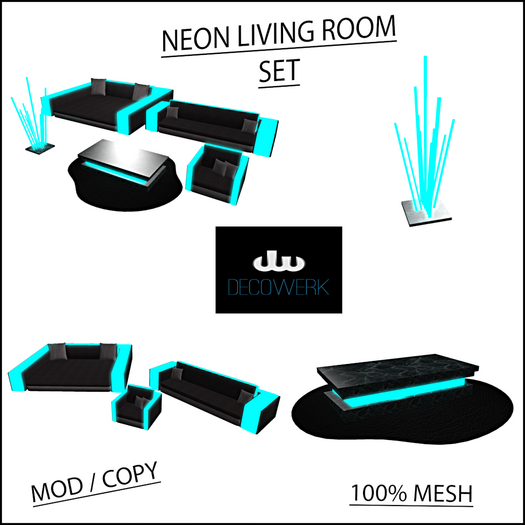 [dW] Neon Living Room Set BOX
