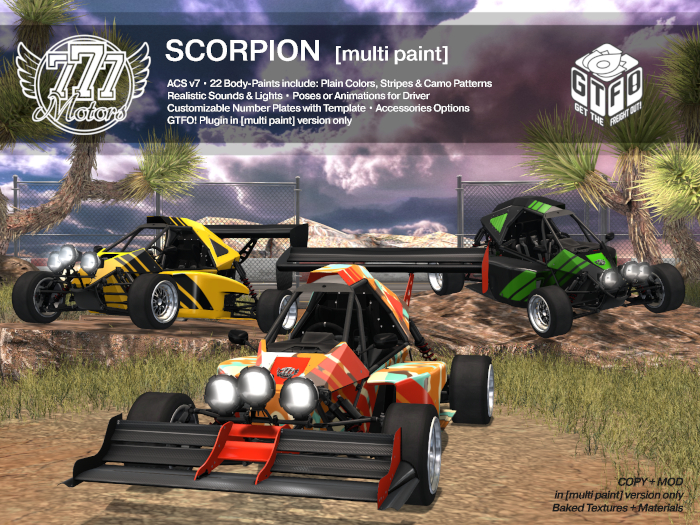 [777] SCORPION [mutli paint] (Add)